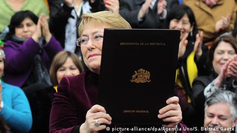 Michelle Bachelet decreta aborto legal no Chile, em setembro deste ano