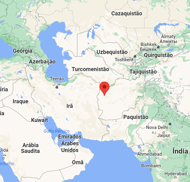 Localização da cidade de Herat