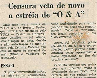 jornal censura