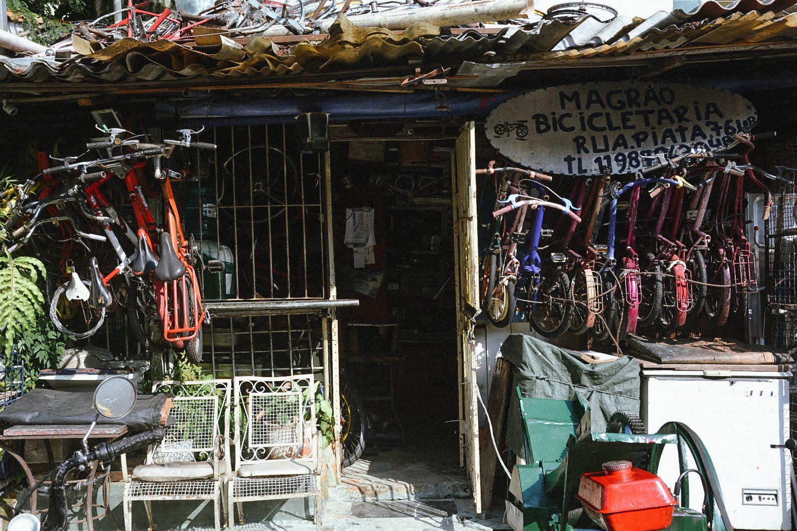 Bicicletaria vista de frente- Foto: Lídia Rodrigues de Castro Alves