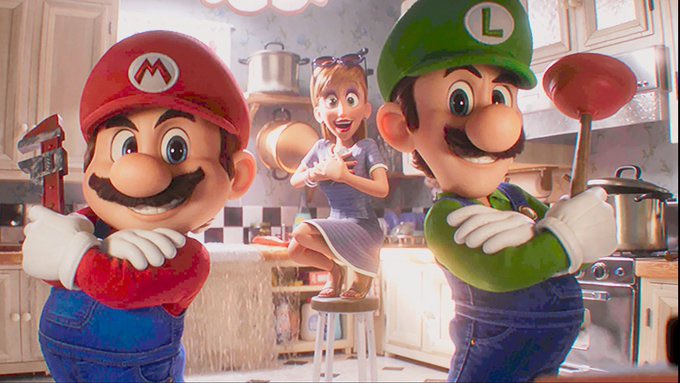 Os irmãos Mario e Luigi saem do videogame para as telonas