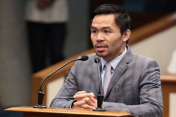 O filipino Manny Pacquiao atuando como senador em seu país (Foto: Phil Star)