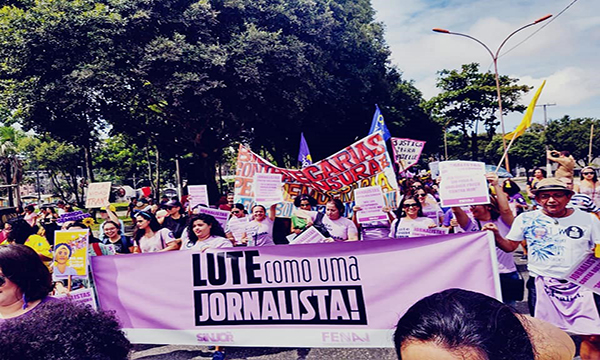 Campanha da Fenaj para combater à violência de gênero e aos ataques a jornalistas